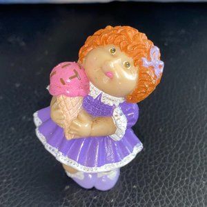 Vintage 2.25” MINIATURE 1984 “CABBAGE PATCH” DOLL-RARE Mini Figures Ice Cream